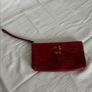Cole Haan Red Wristlet Clutch